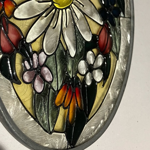 Floral Stained Glass Decoration - Picture 3 of 6
